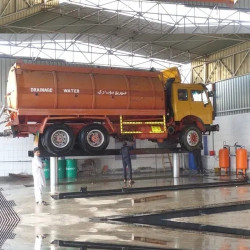 Hydraulic Bus Truck Washing Lift 16 Ton